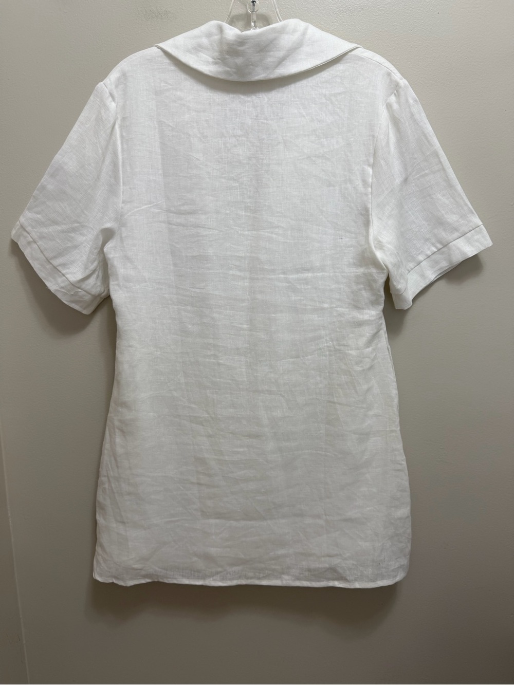 DISSH Candice Linen Smock Dress Pockets White Size 2 - Picture 4 of 10